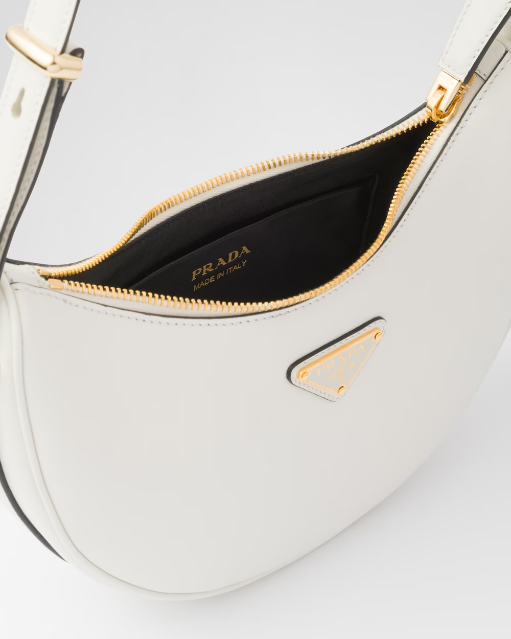 Prada Arqué leather shoulder bag